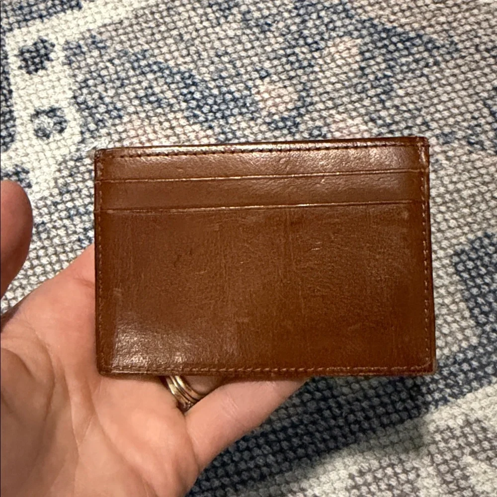 Vintage Coach Brown Leather Slim Card Sleeve - Picture 2 of 4